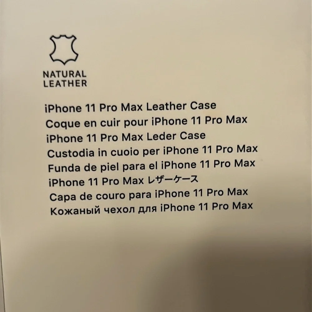 Apple iPhone 11 Pro Max Leather Snap Case Cover - Red New in Box